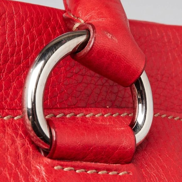 Prada Blue Vitello Daino Leather Convertible Shopping Tote Bag - Picture 8 of 12